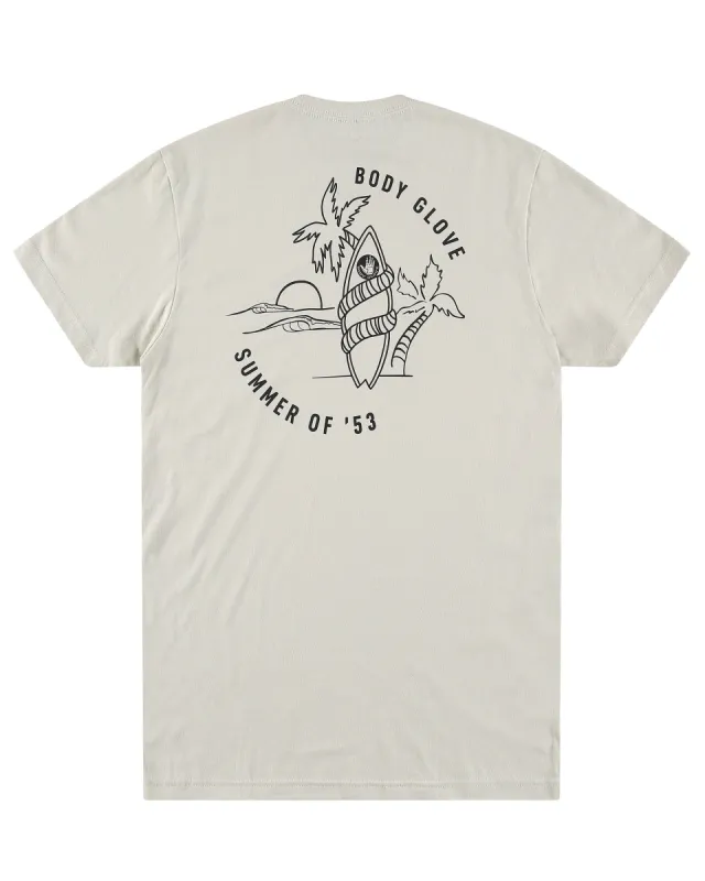 Men's Palm Board Graphic T-Shirt - Sand sold by Body Glove