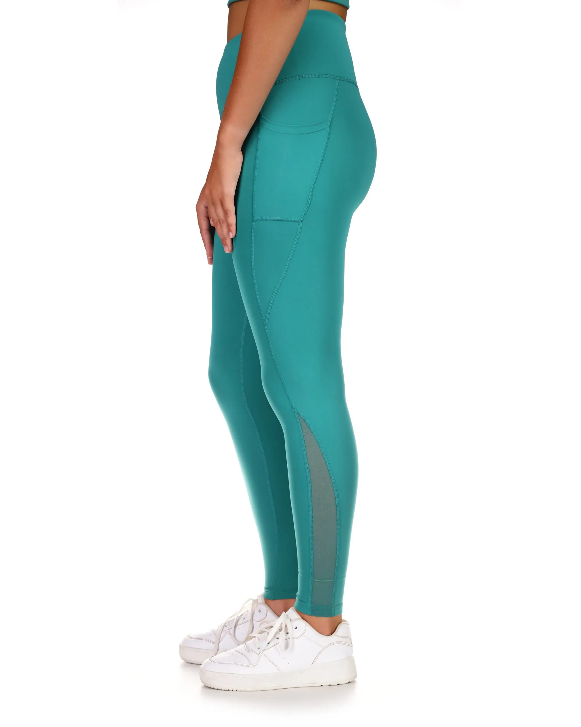 Yin to my Yang Legging With Mesh Panels - Green sold by Body Glove product image thumbnail 2