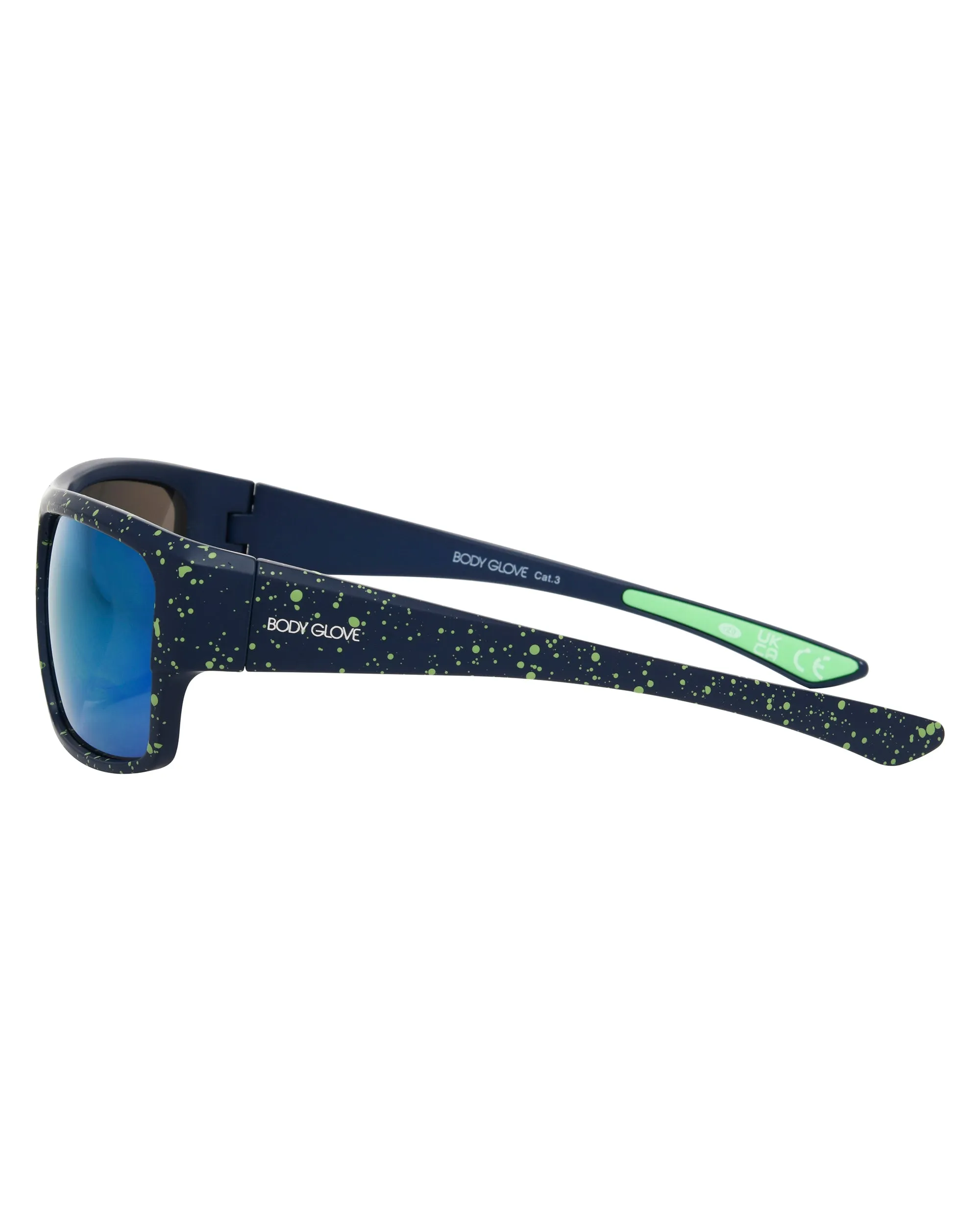 Sea Breeze Rectangle Sunglasses - Navy / Green sold by Body Glove product image thumbnail 3