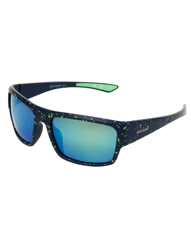Sea Breeze Rectangle Sunglasses - Navy / Green sold by Body Glove