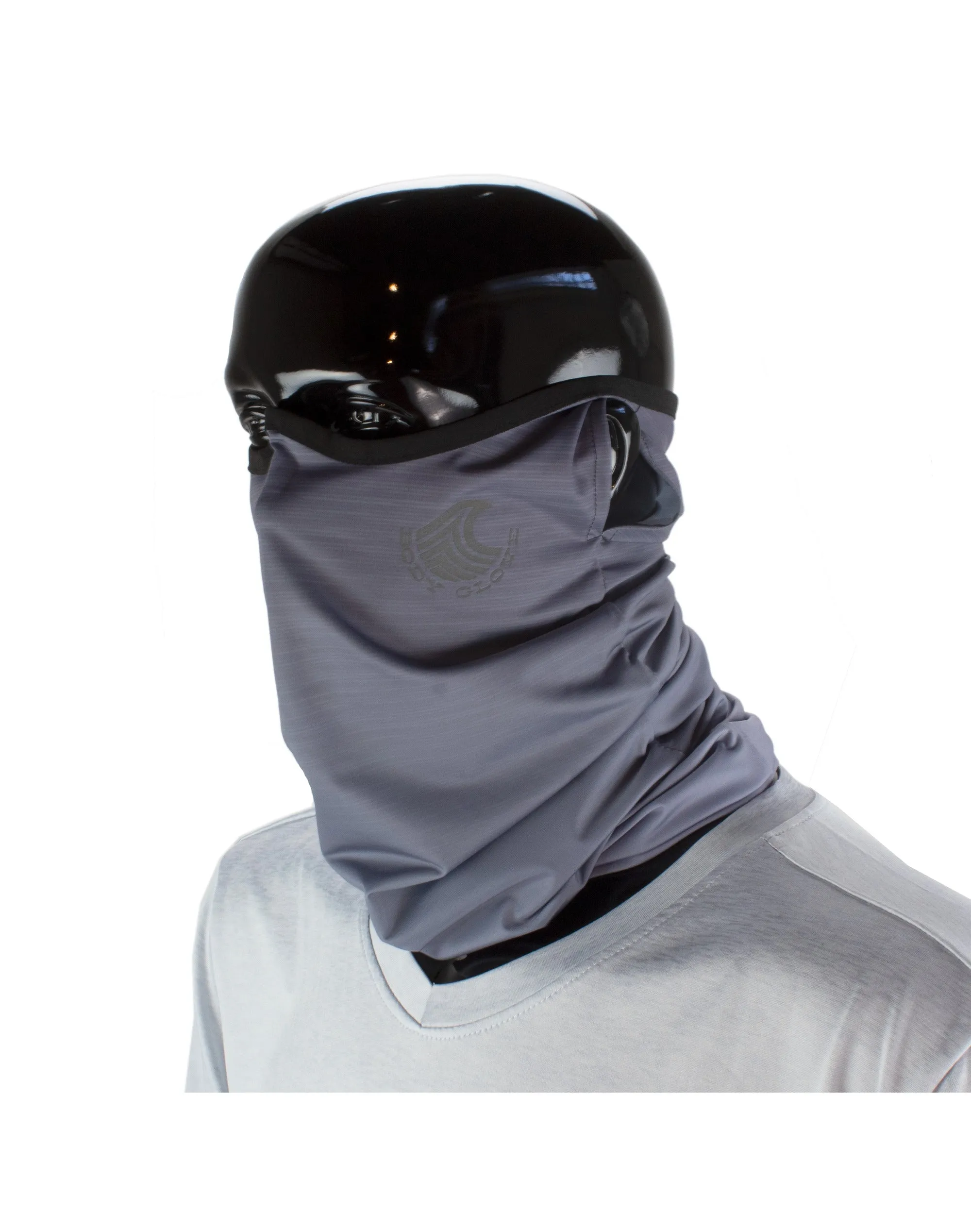 Men's Cooling Gaiter Face Mask - Grey Stripe sold by Body Glove product image thumbnail 2