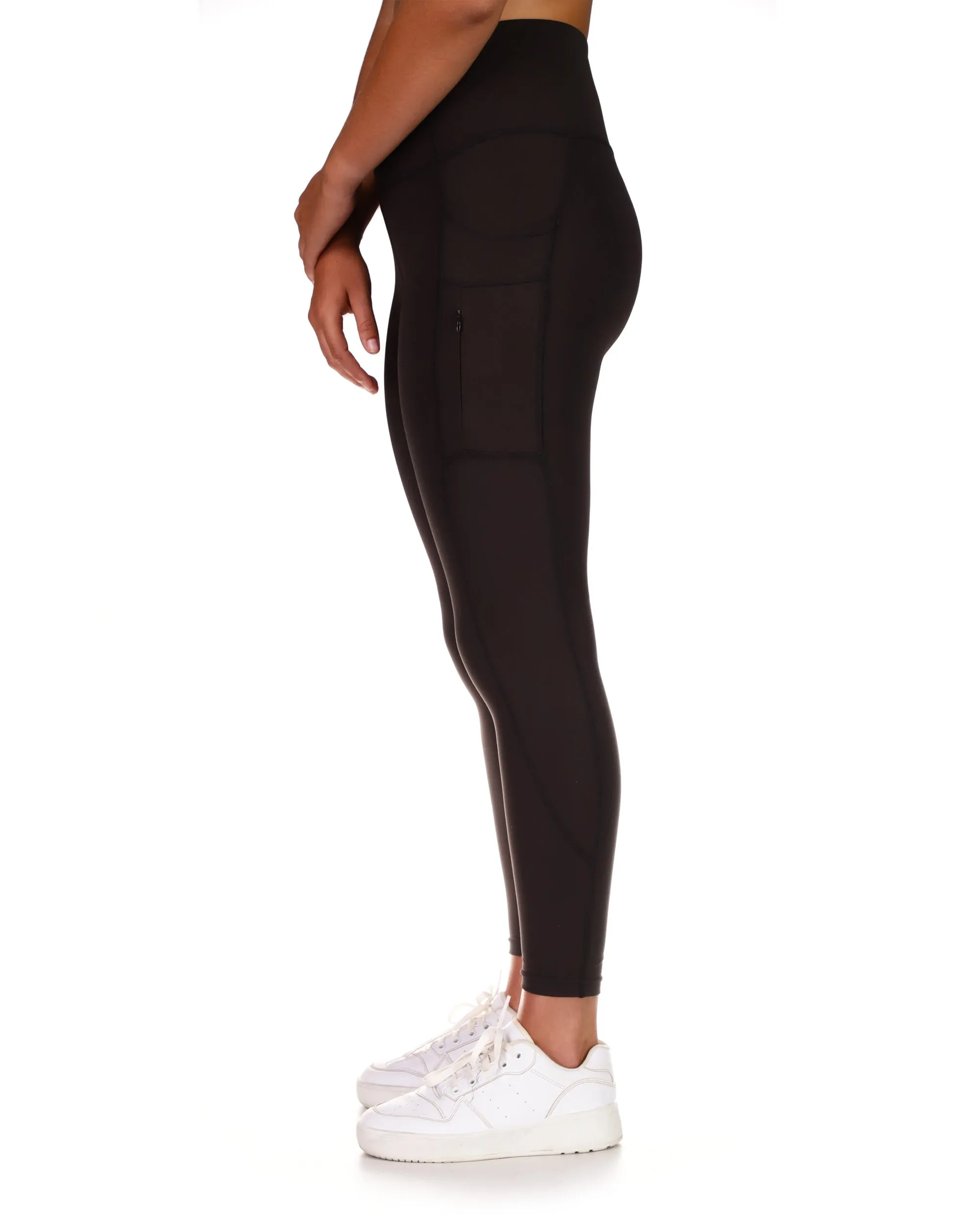 Breezy 7/8 High-Rise Legging w/ Zippered Pockets - Black sold by Body Glove product image thumbnail 2