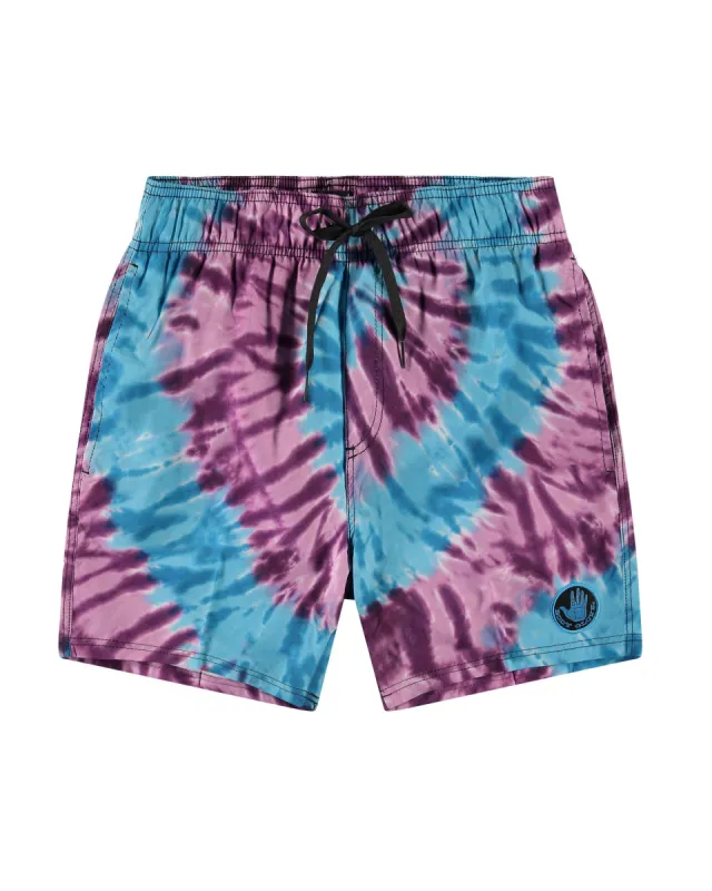 Maui 17" Tie Dye Swirl Swim Shorts - Bright Blue sold by Body Glove