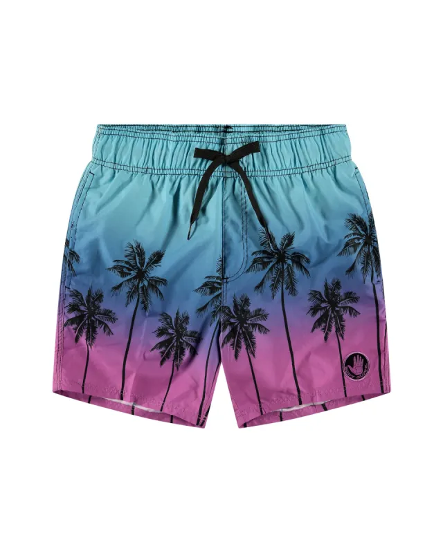 Maui 17" Palm Swim Shorts - Daylight Blue sold by Body Glove