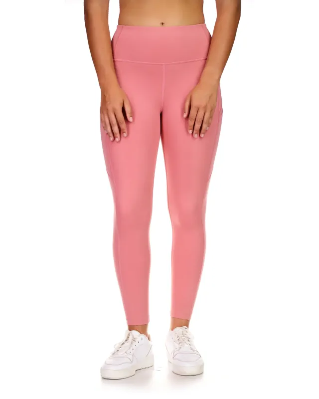 Motion 7/8 High-Rise Legging - Pink made by Body Glove