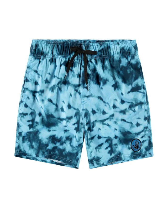 Maui 17" Tie Dye Tonal Swim Shorts - Bright Blue sold by Body Glove