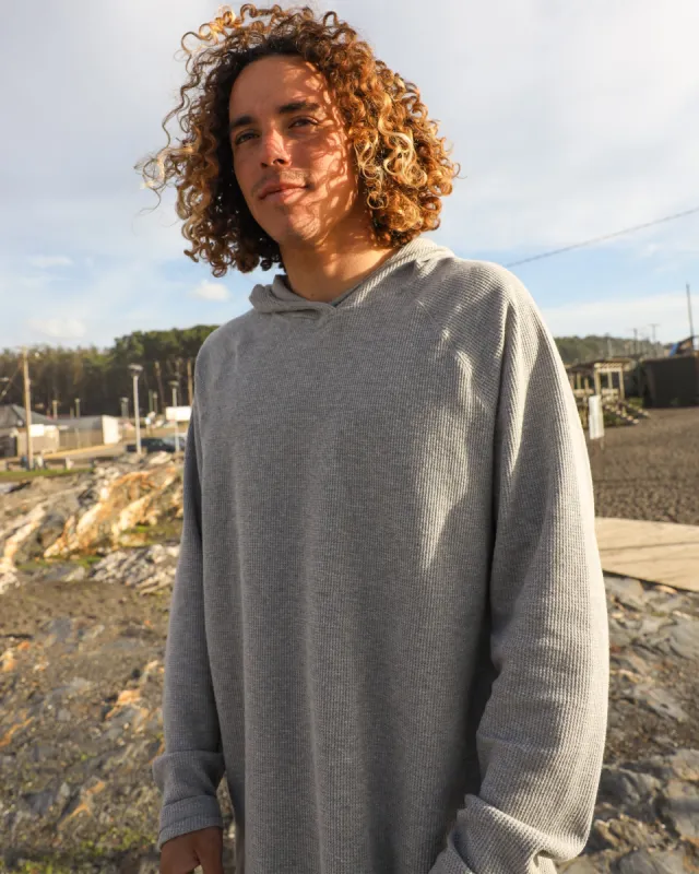 Men's Waffle Weave Tech Hoodie - Gray sold by Body Glove