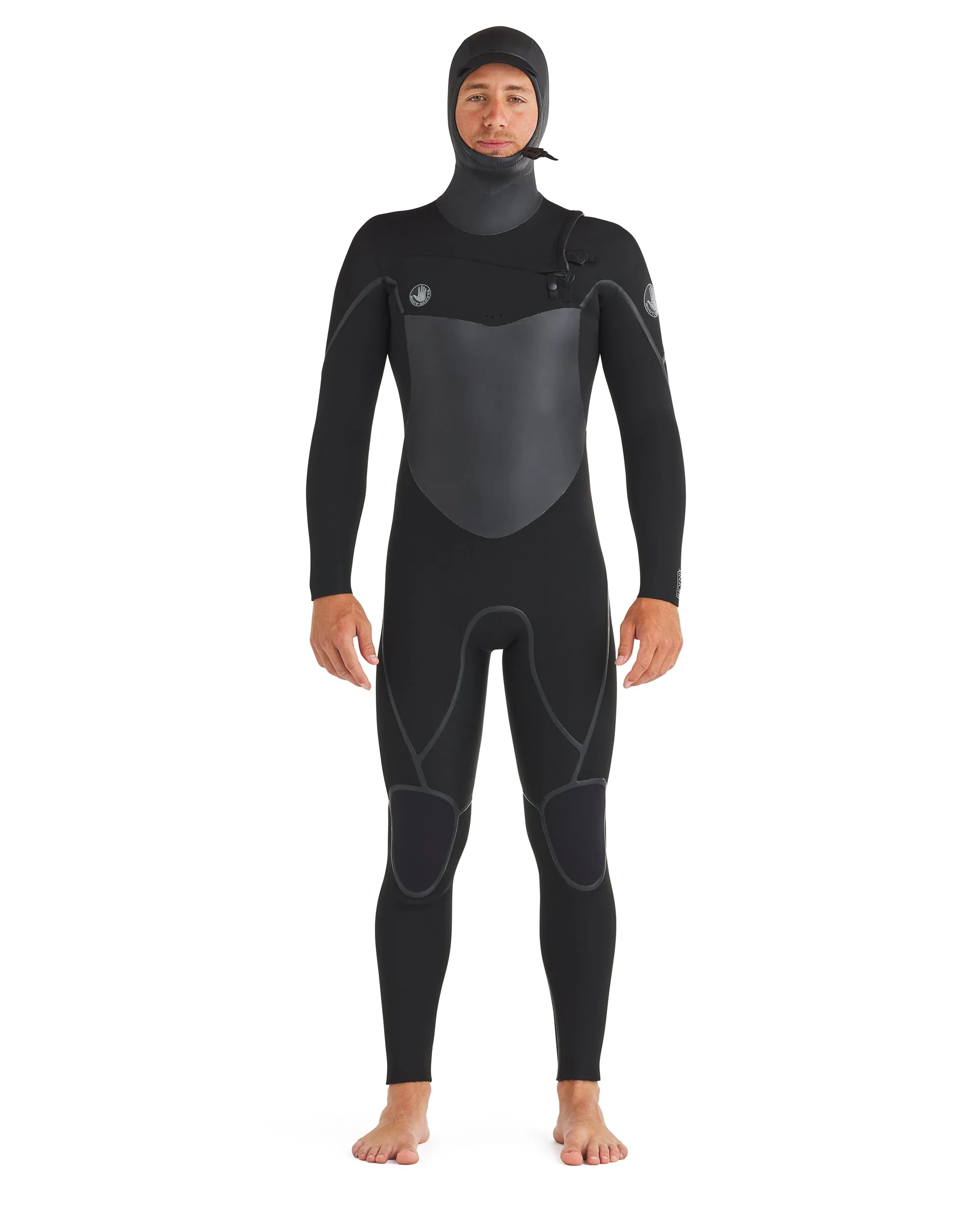 Phoenix 5.5/4.5mm Men's Chest-Zip Hooded Fullsuit - Black sold by Body Glove