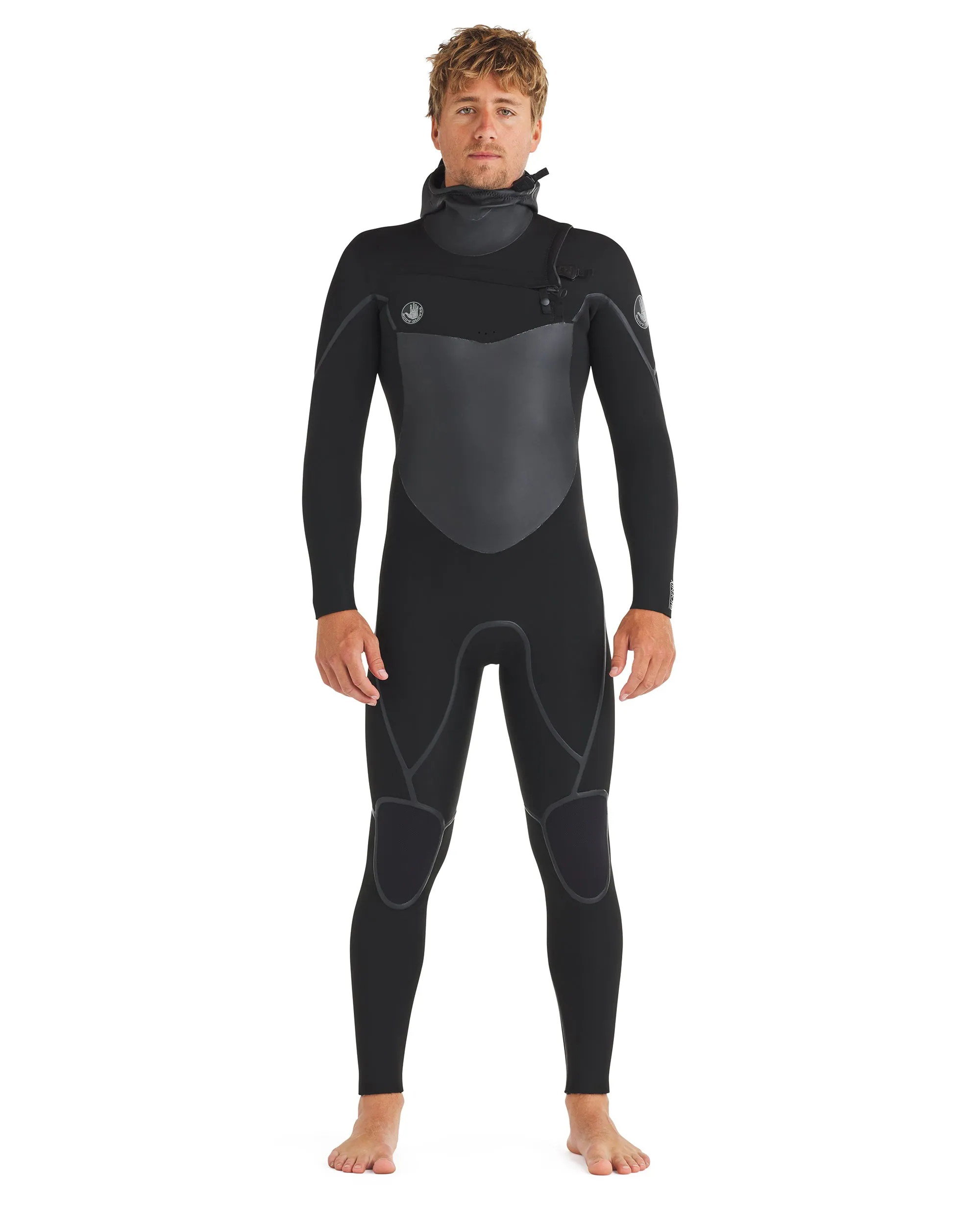 Phoenix 5.5/4.5mm Men's Chest-Zip Hooded Fullsuit - Black sold by Body Glove product image thumbnail 3