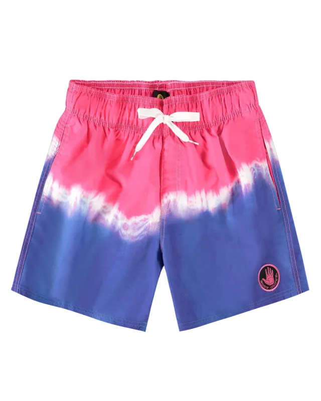 Men's 17-Inch Maui Border Tie-Dye Swim Short - Deep Royal sold by Body Glove