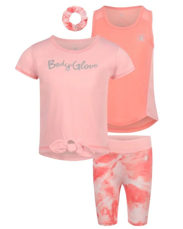 Toddler Girls' Three-Piece Pink Swirl Set - Pink made by Body Glove