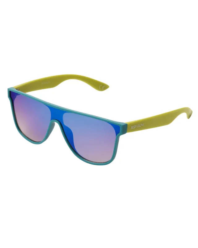Toby Shield-Shaped Sunglasses - Teal sold by Body Glove