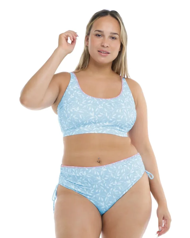 Flowery Skies Amore Plus Size Bikini Top - Baby Blue sold by Body Glove