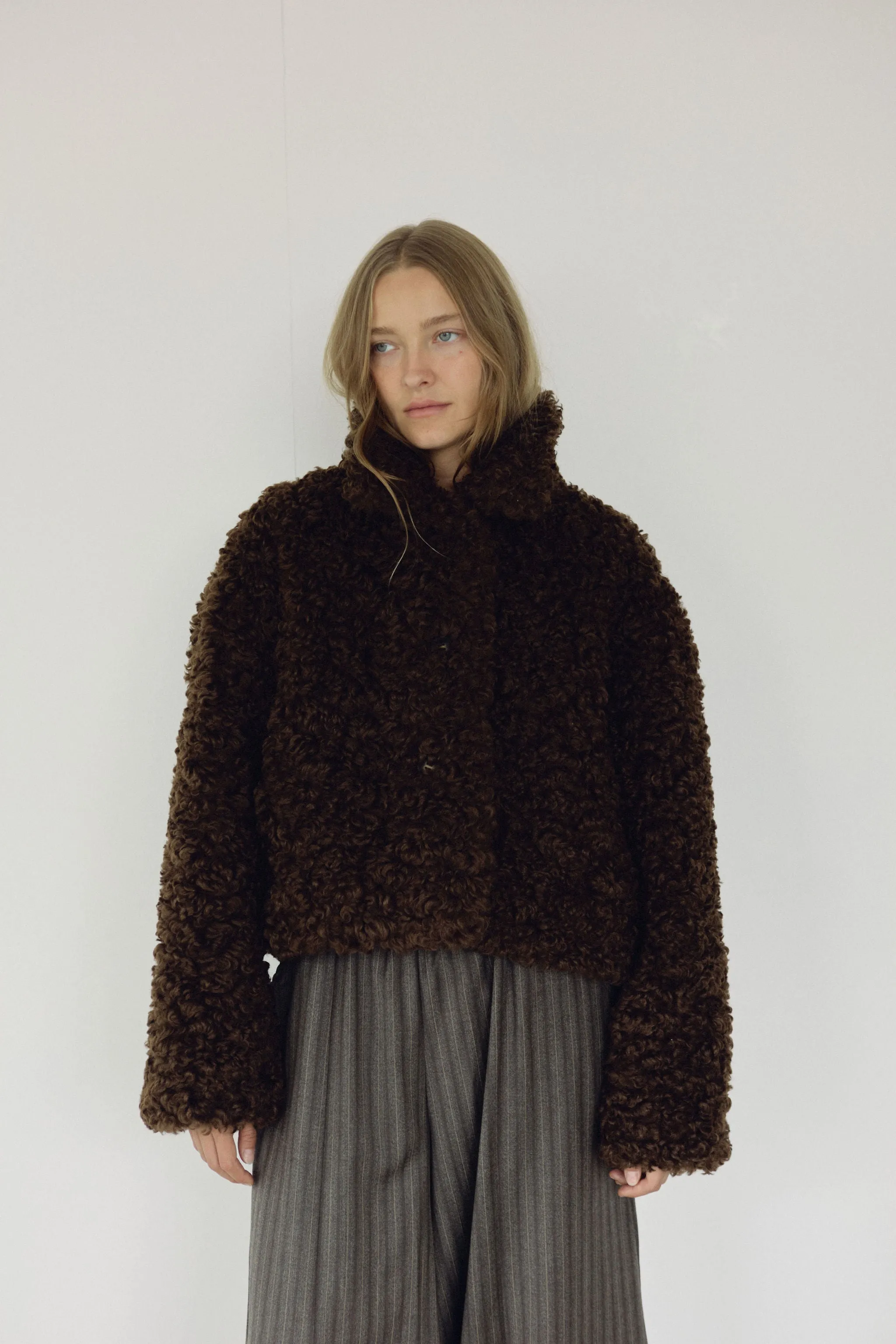 The Faux Fur Coat, Espresso sold by Boheme product image thumbnail 2