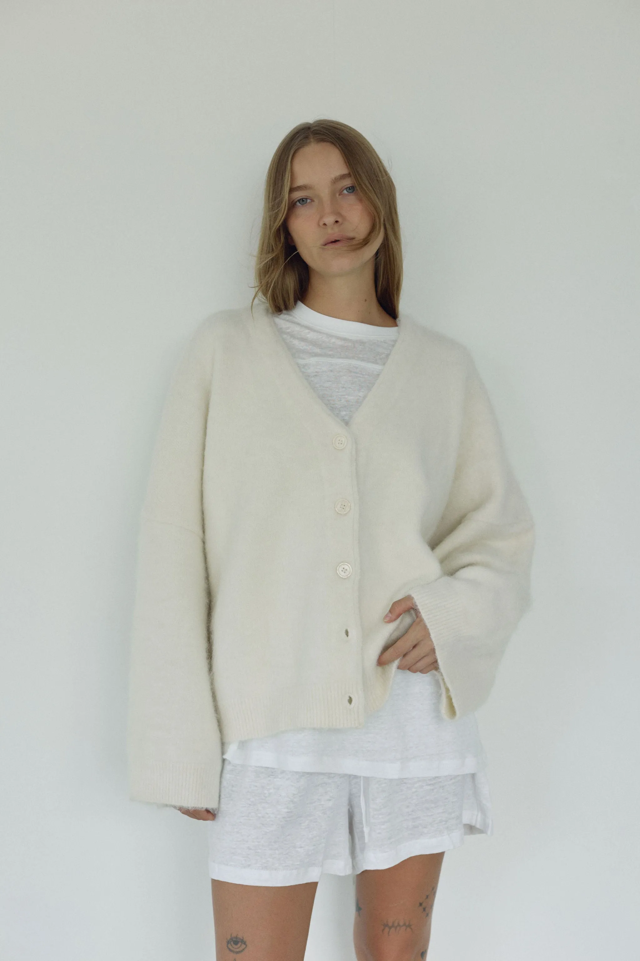 The Linen Tee, White sold by Boheme product image thumbnail 3