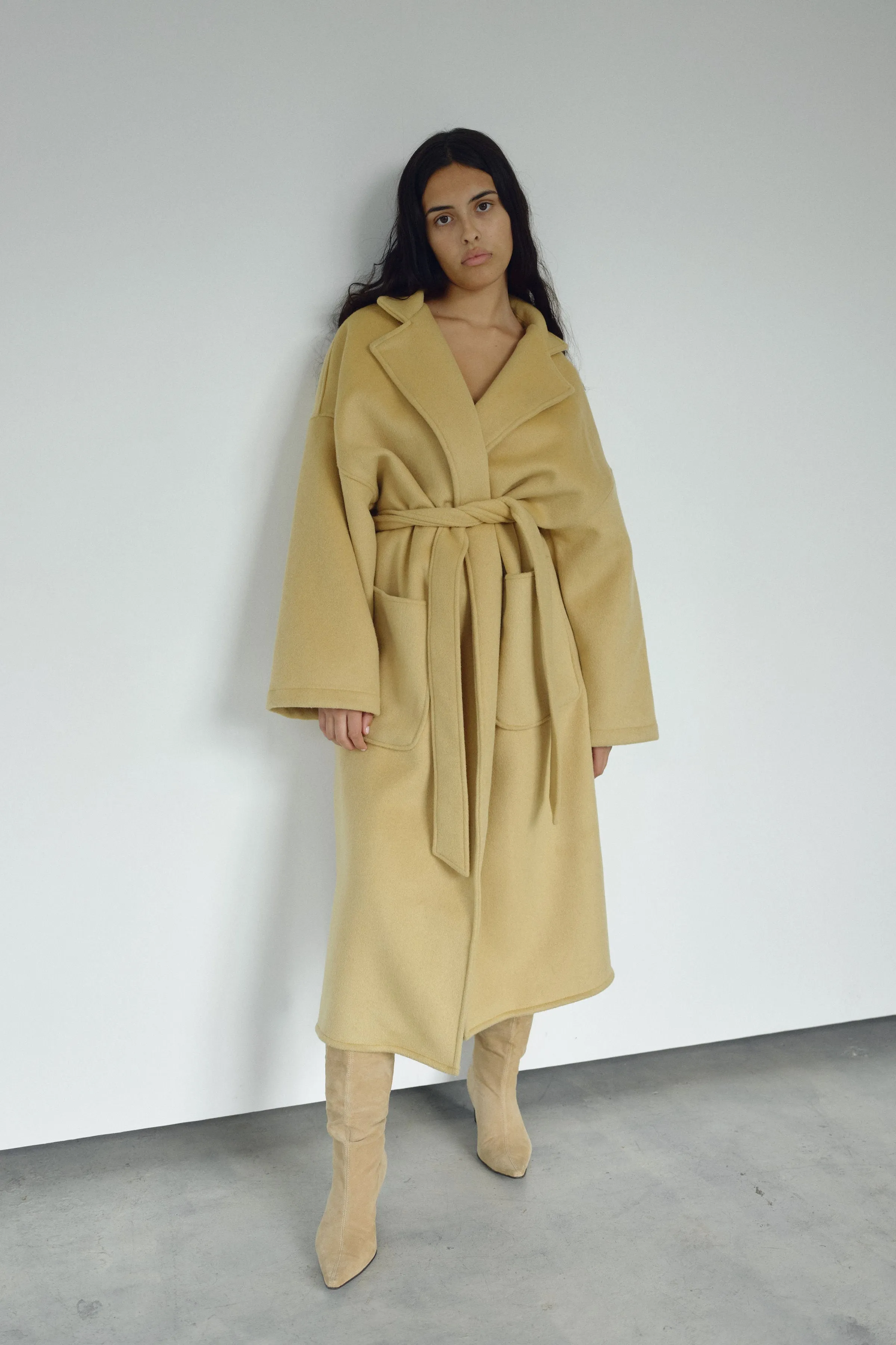 The Wool Wrap Coat - LXL sold by Boheme