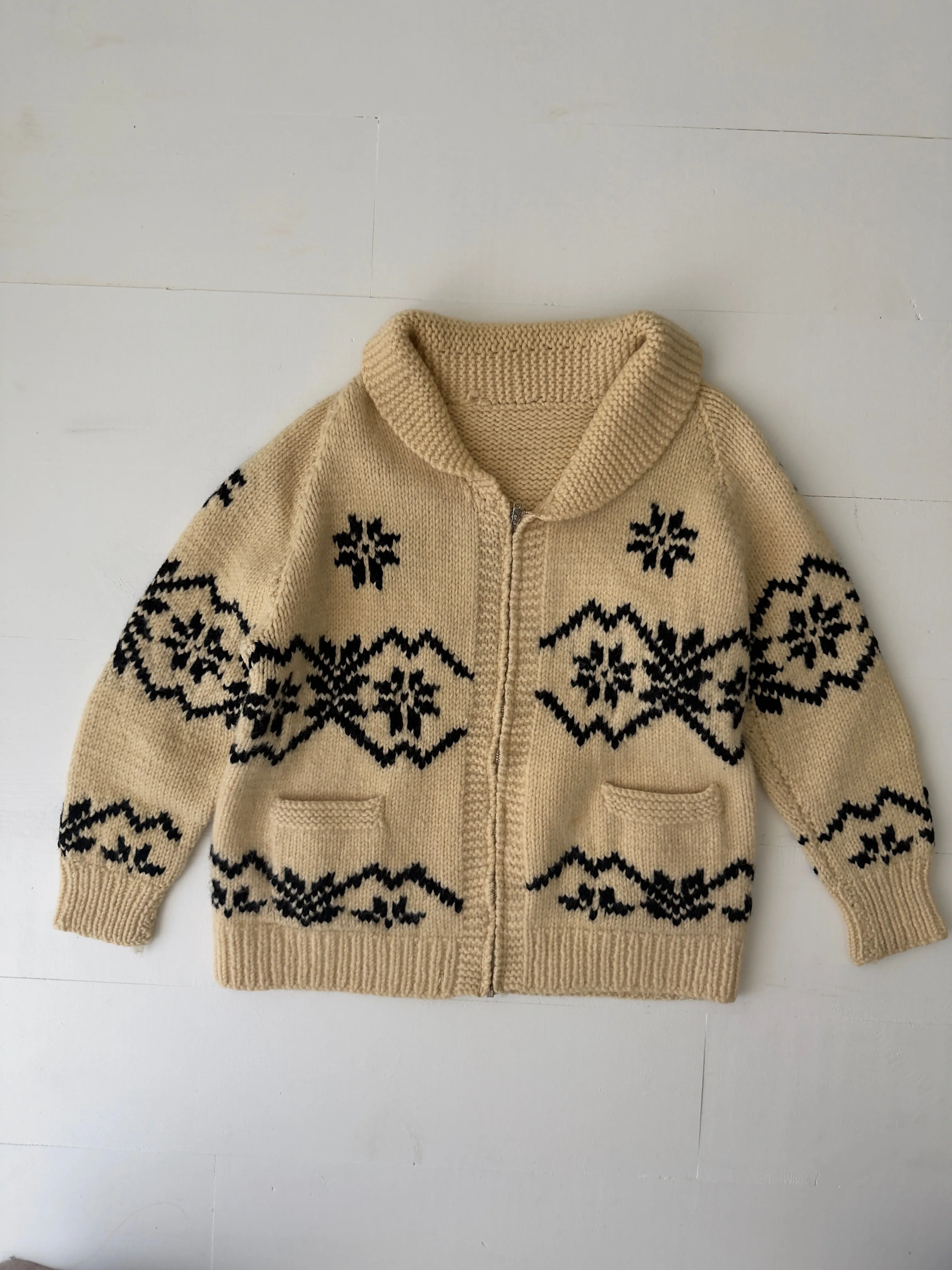 1960s Snowflake Wool Cardigan sold by Boheme product image thumbnail 2
