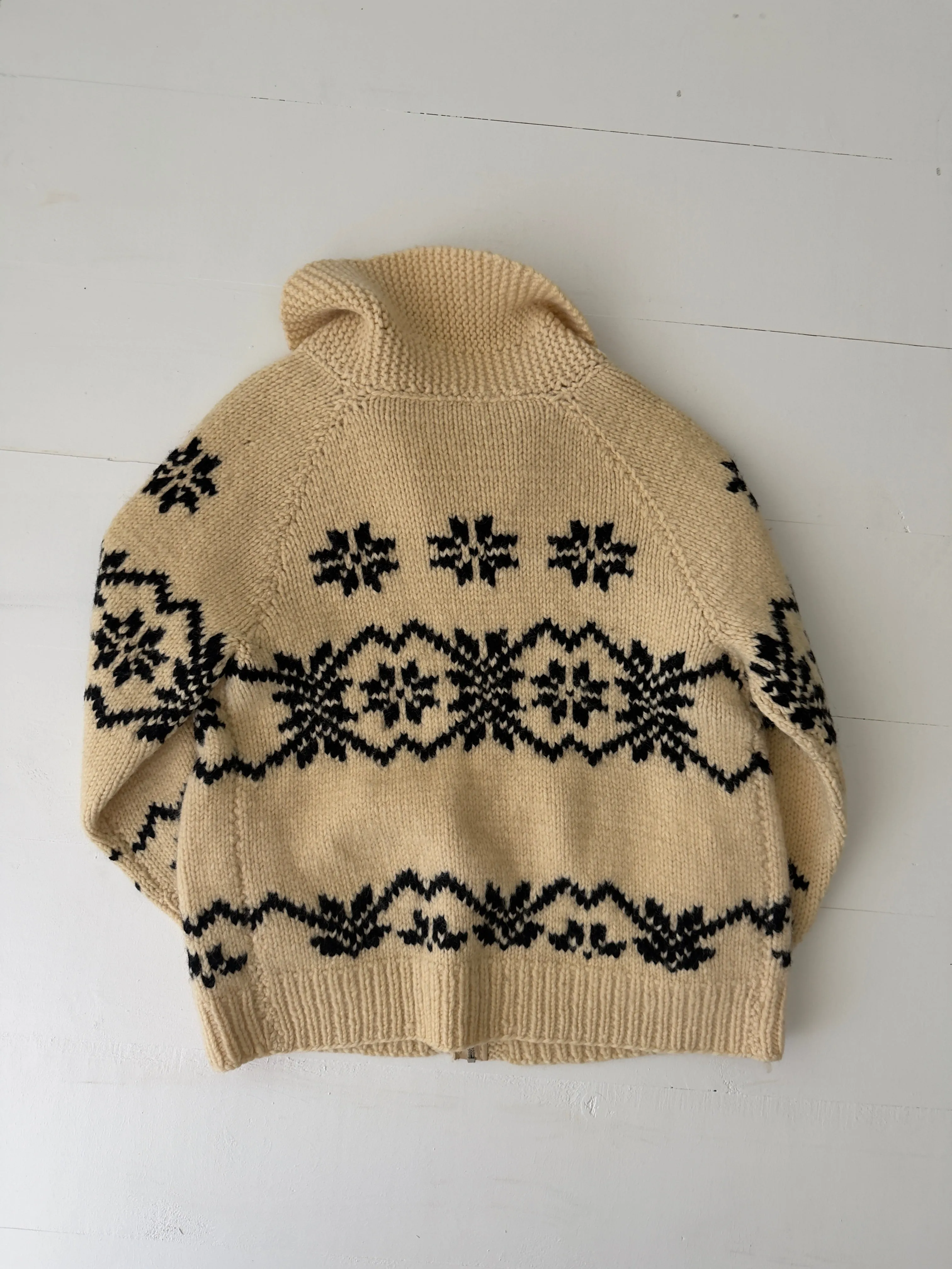 1960s Snowflake Wool Cardigan sold by Boheme product image thumbnail 3