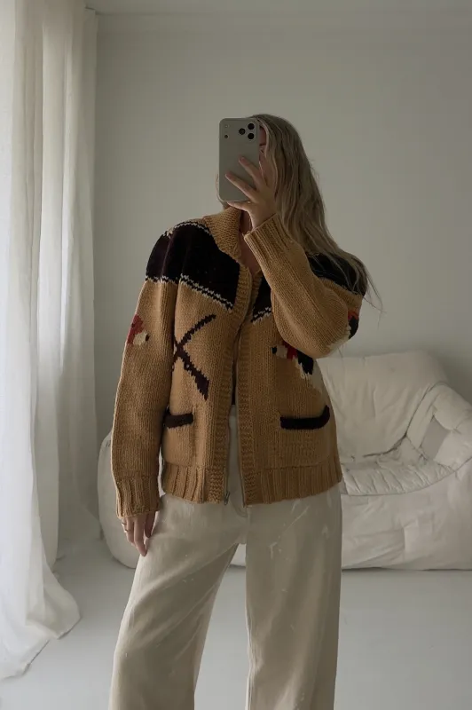 1960s Beagle Wool Cardigan made by Boheme