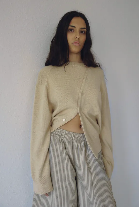 The Asymmetric Knit, Dune sold by Boheme