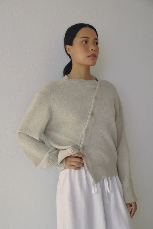 The Asymmetric Knit, Mist sold by Boheme