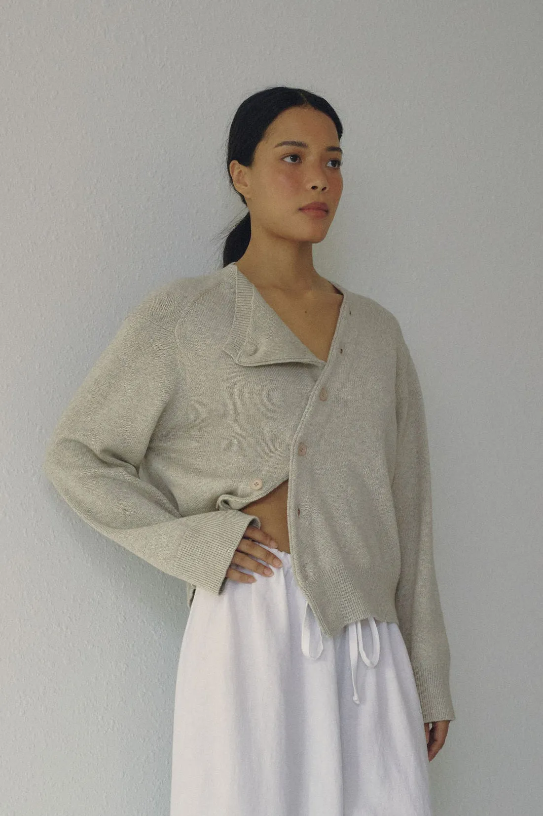 The Asymmetric Knit, Mist sold by Boheme product image thumbnail 2