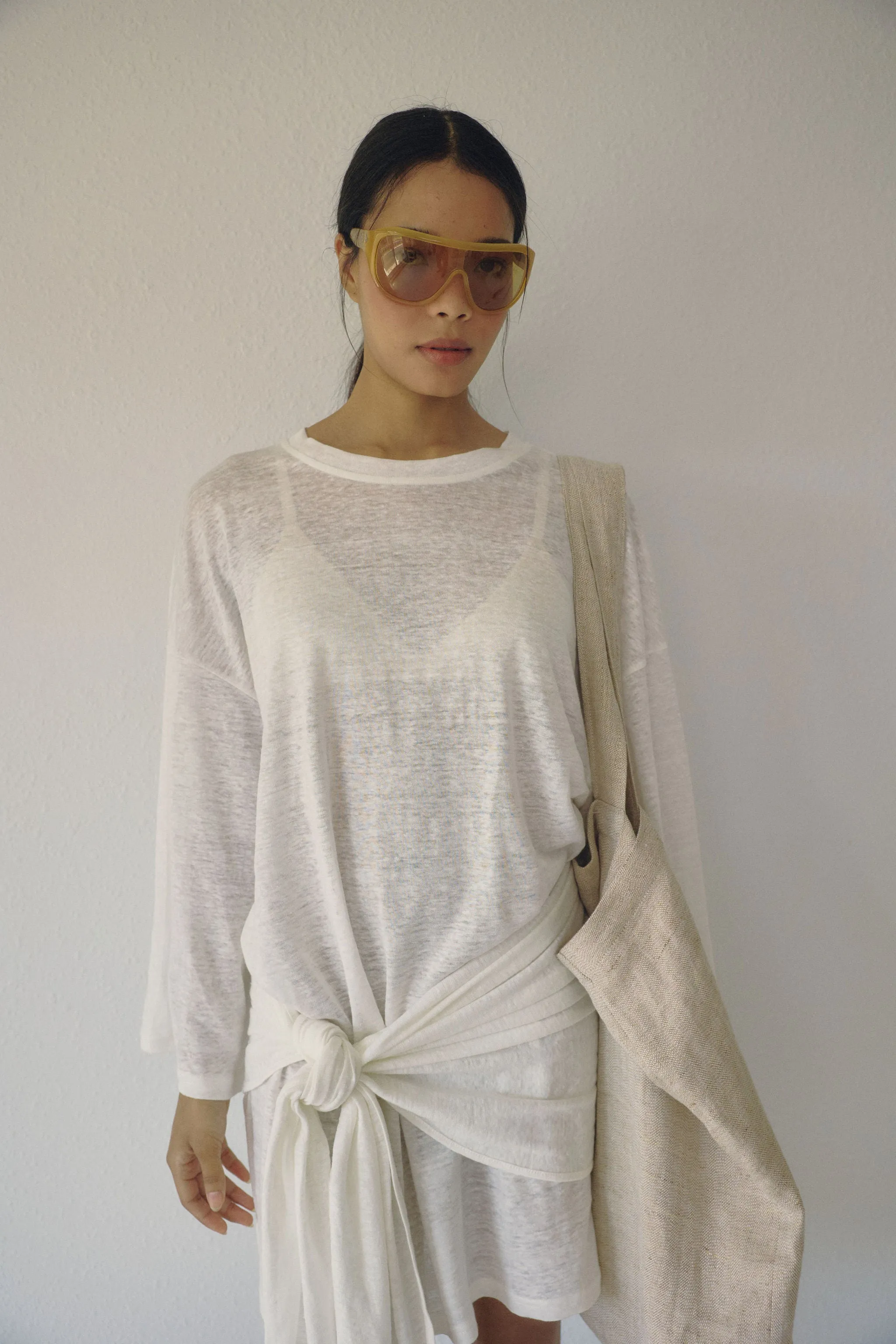 The Wrap Dress - Salt Linen sold by Boheme product image thumbnail 3