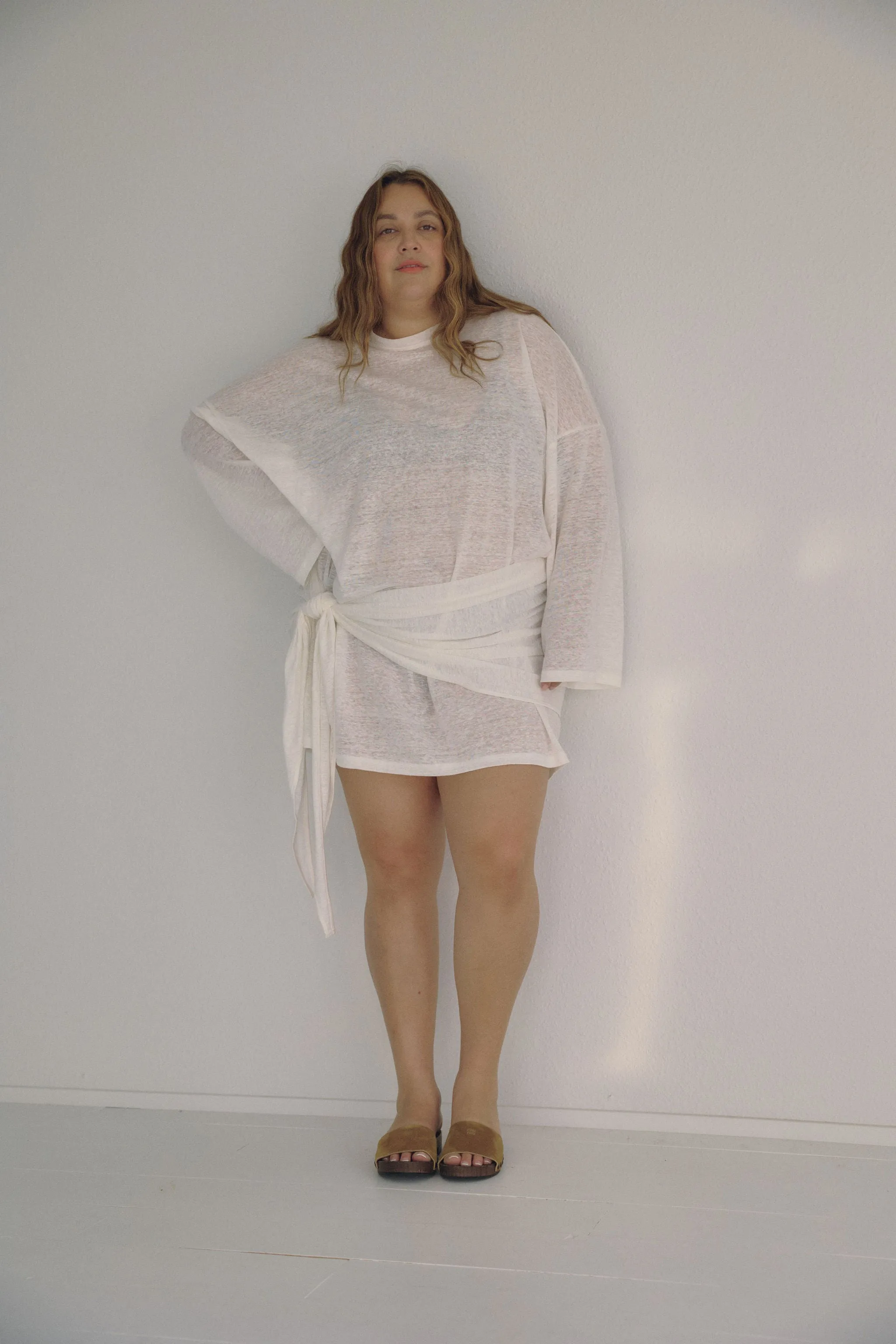 The Wrap Dress - Salt Linen sold by Boheme product image thumbnail 2