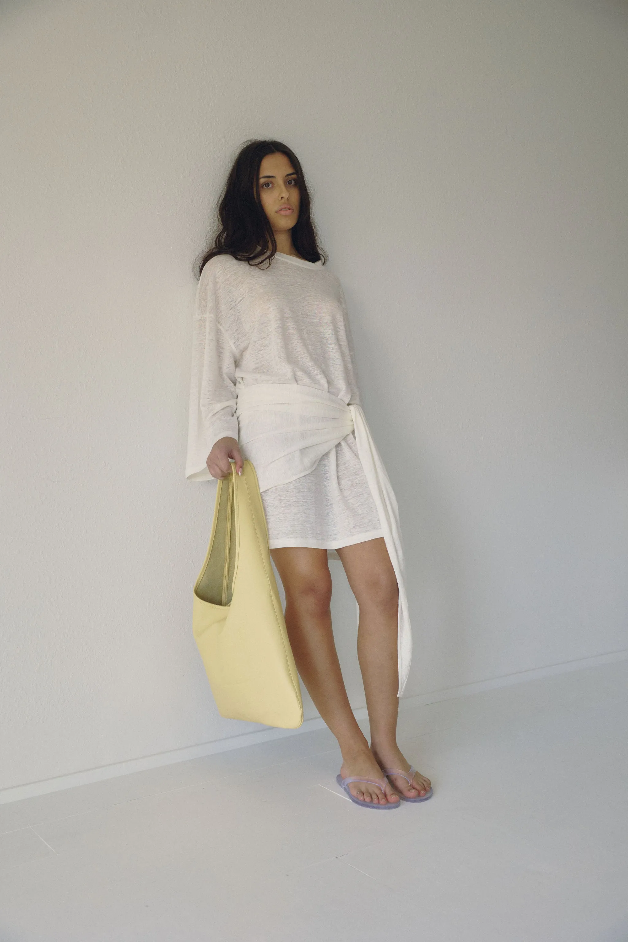 The Wrap Dress - Salt Linen sold by Boheme product image thumbnail 5