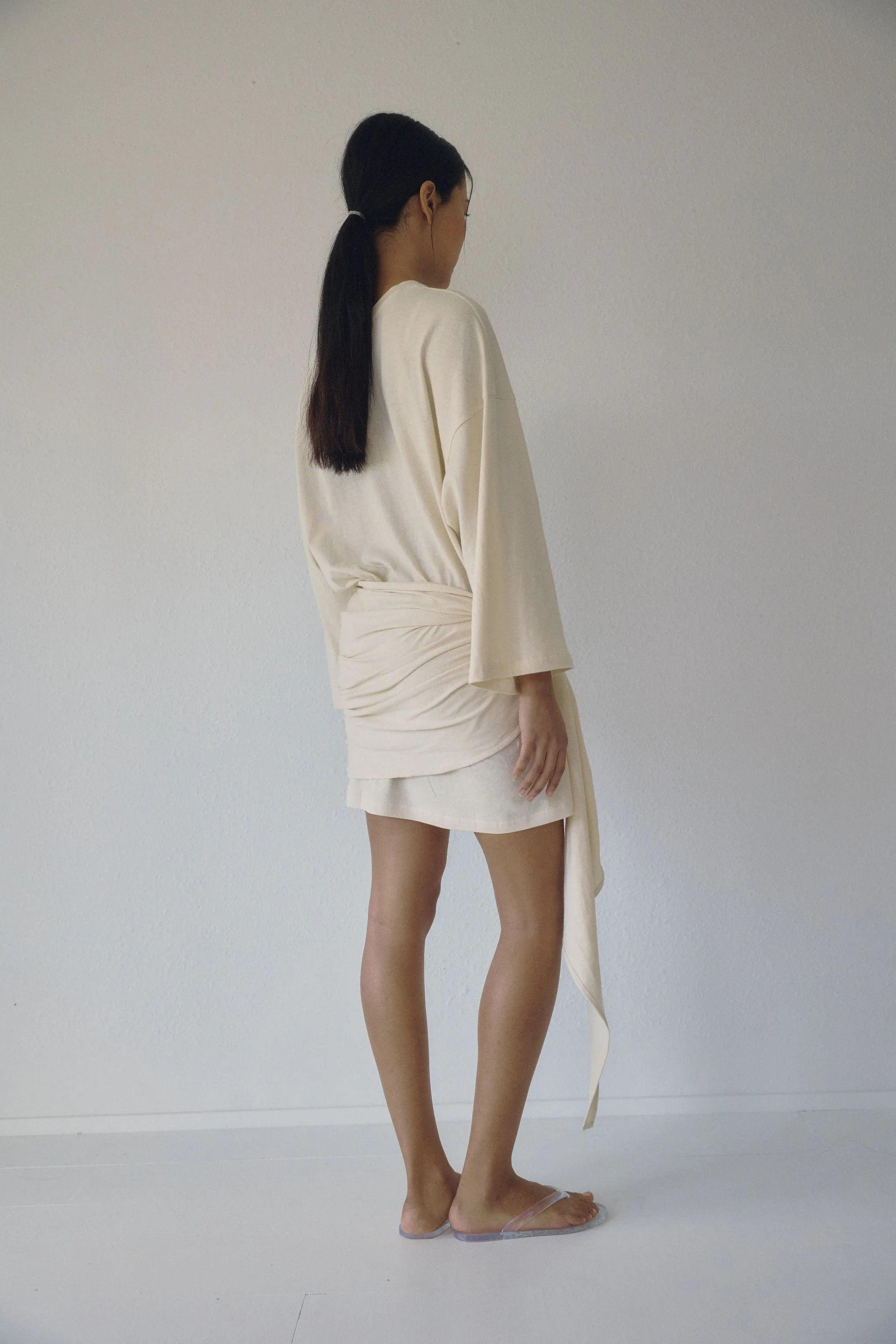 The Wrap Dress - Milk sold by Boheme product image thumbnail 3