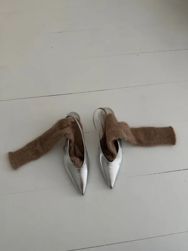 Dolce Vita Silver Shoes & Wool Socks , Size 9 made by Boheme