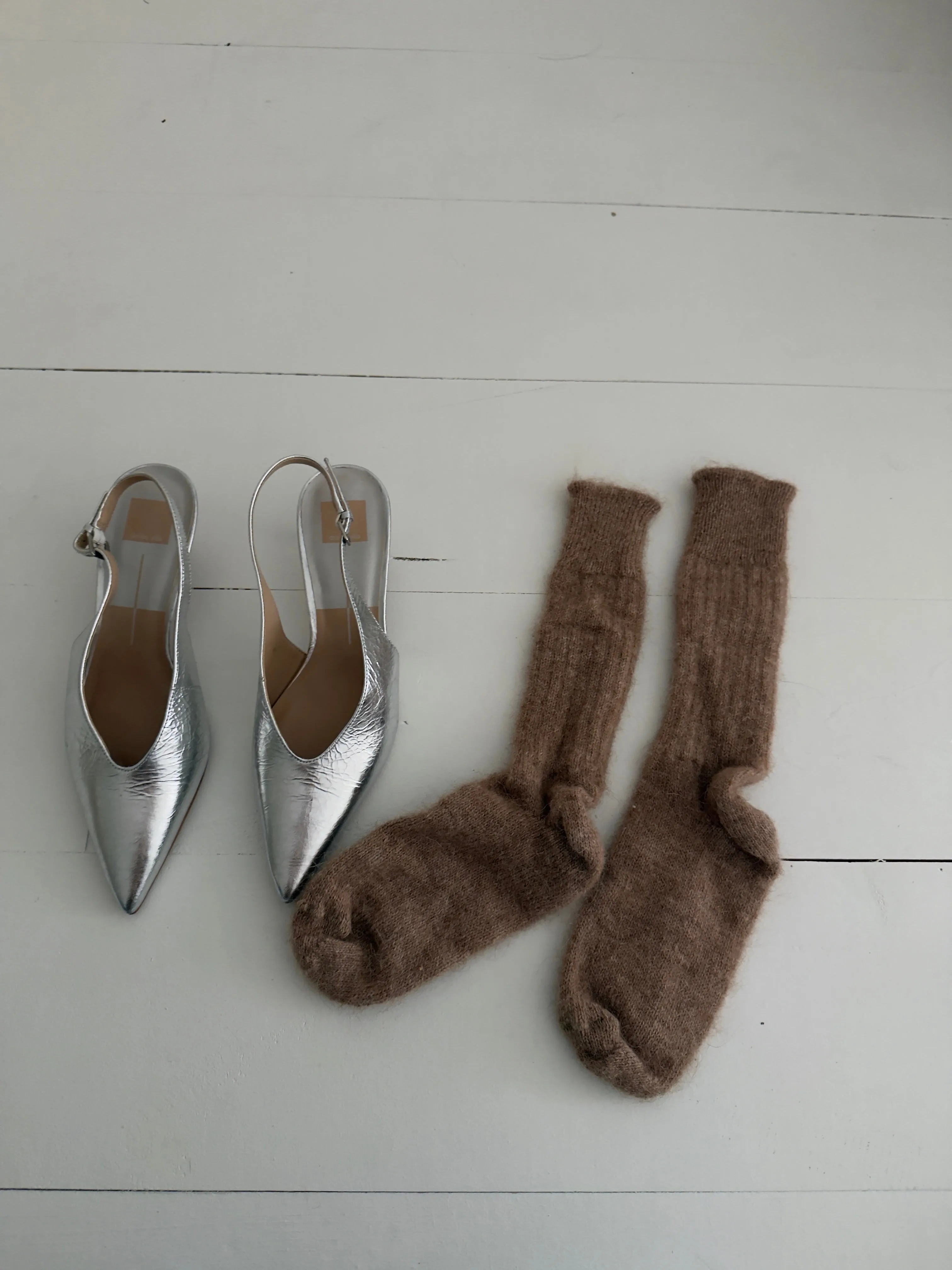 Dolce Vita Silver Shoes & Wool Socks , Size 9 sold by Boheme product image thumbnail 3