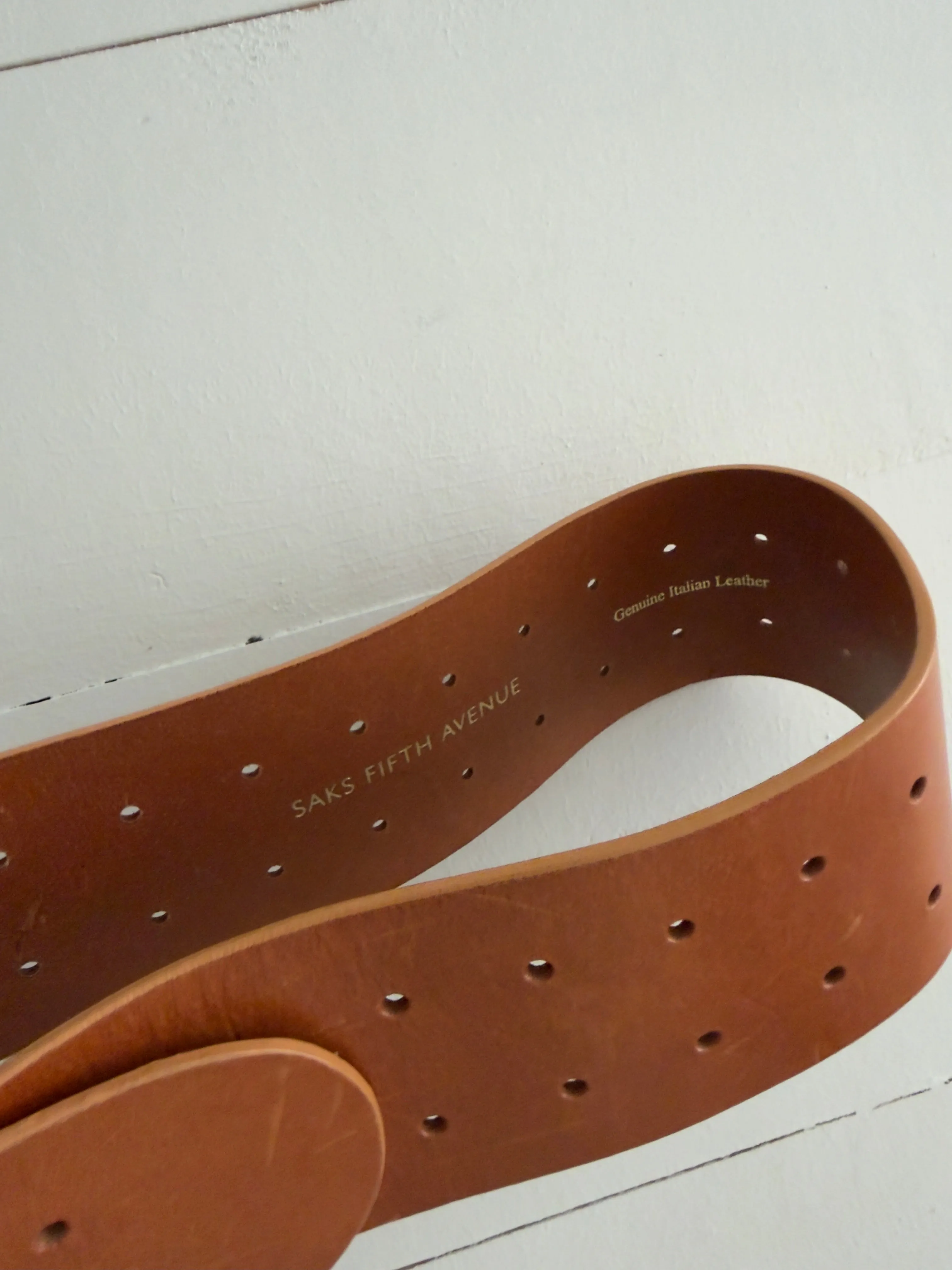 Saks Fifth Avenue Leather Belt sold by Boheme product image thumbnail 2