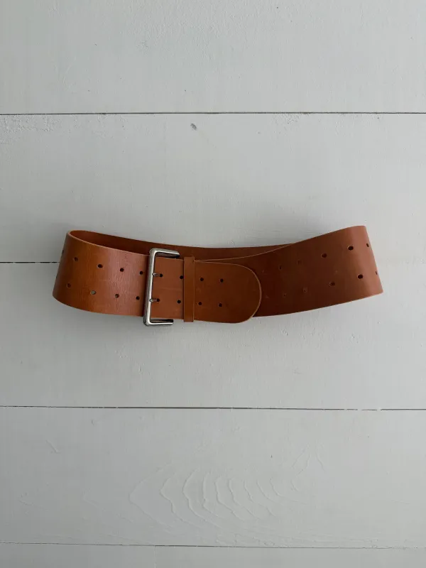Saks Fifth Avenue Leather Belt sold by Boheme