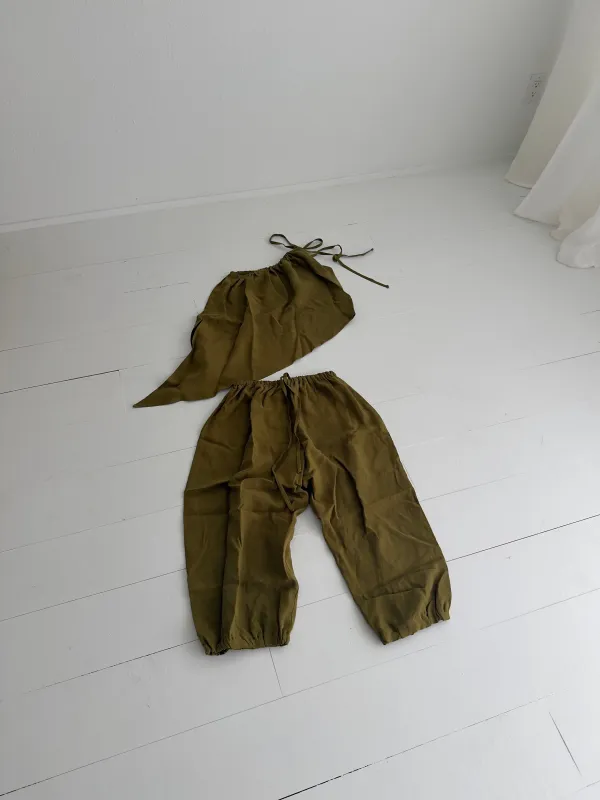 Linen Harem & Asymmetric Tank, Size 1 made by Boheme