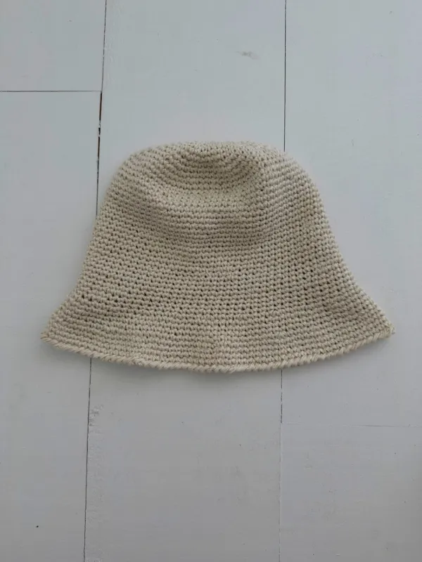 Linen Crochet hat Sample made by Boheme