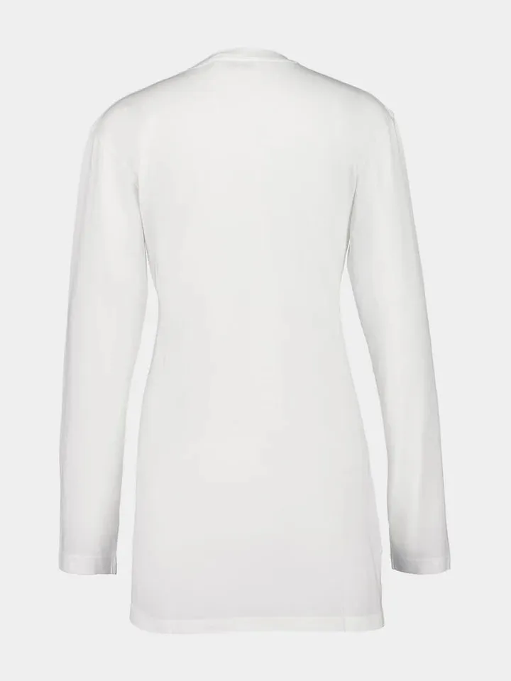 Miu Miu Long Sleeve Cotton Tee (M) sold by Boheme product image thumbnail 3