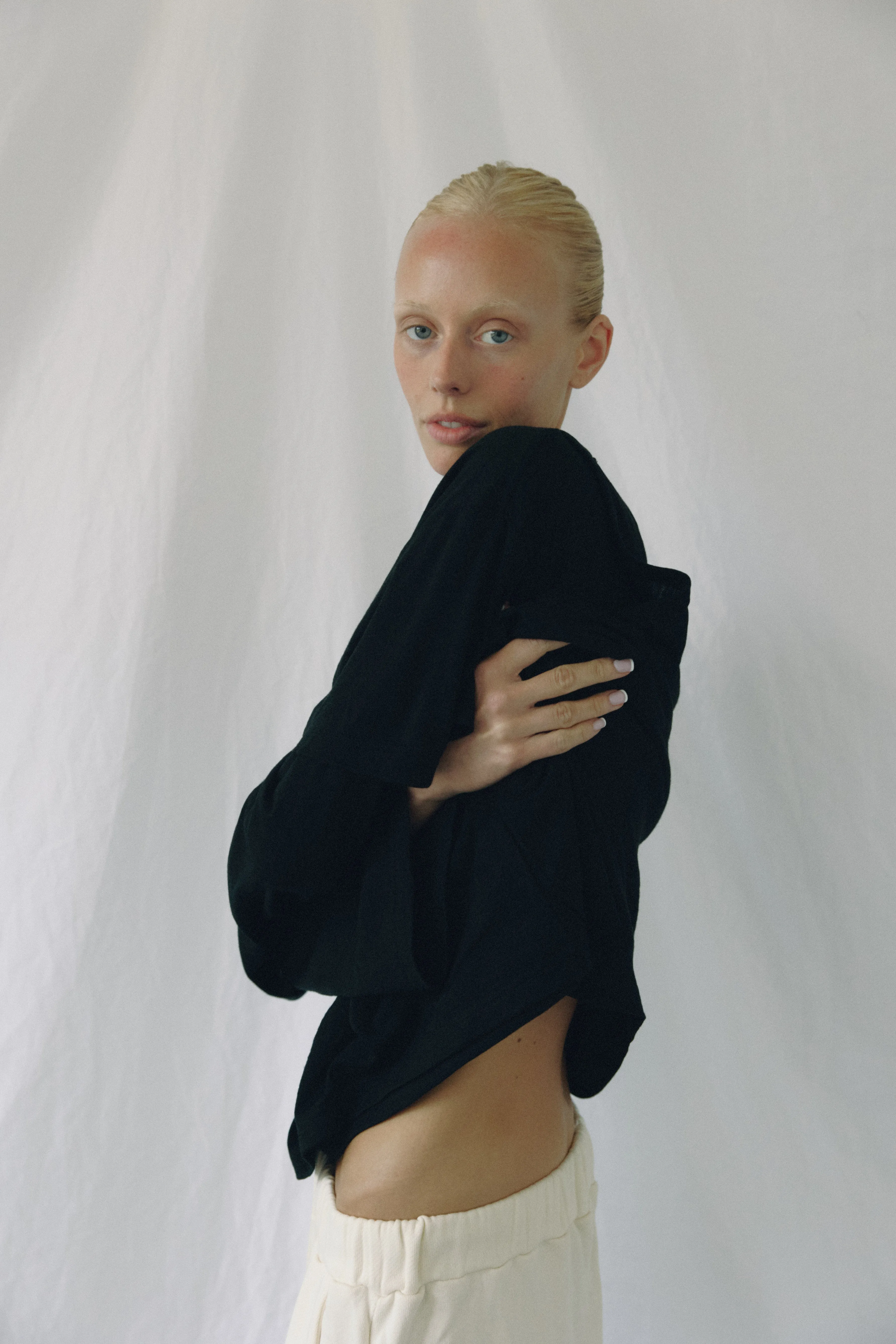 The Merino Wool Layered Tee, Black sold by Boheme product image thumbnail 4