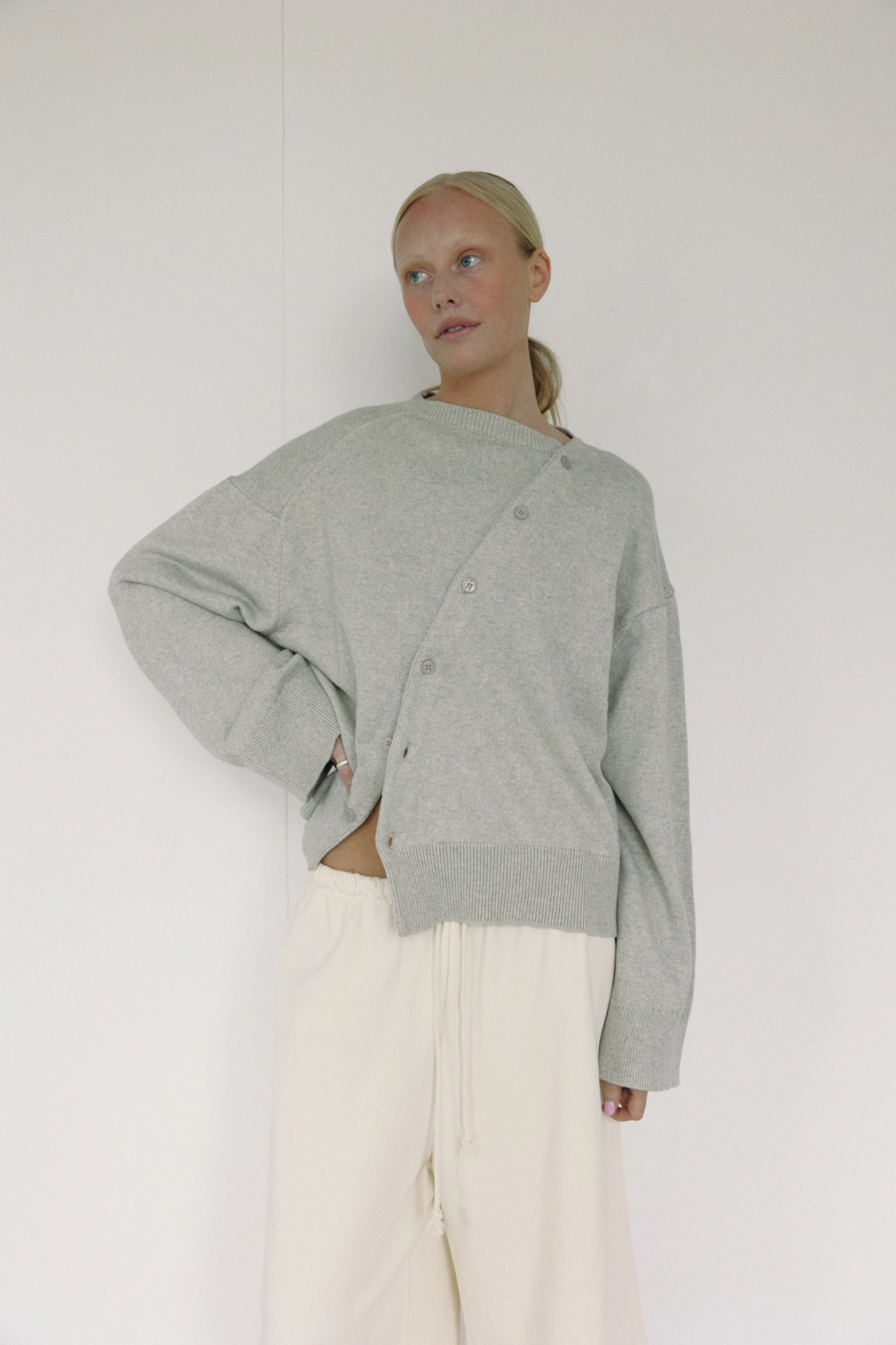 The Asymmetric Knit (Cotton/Cashmere) sold by Boheme