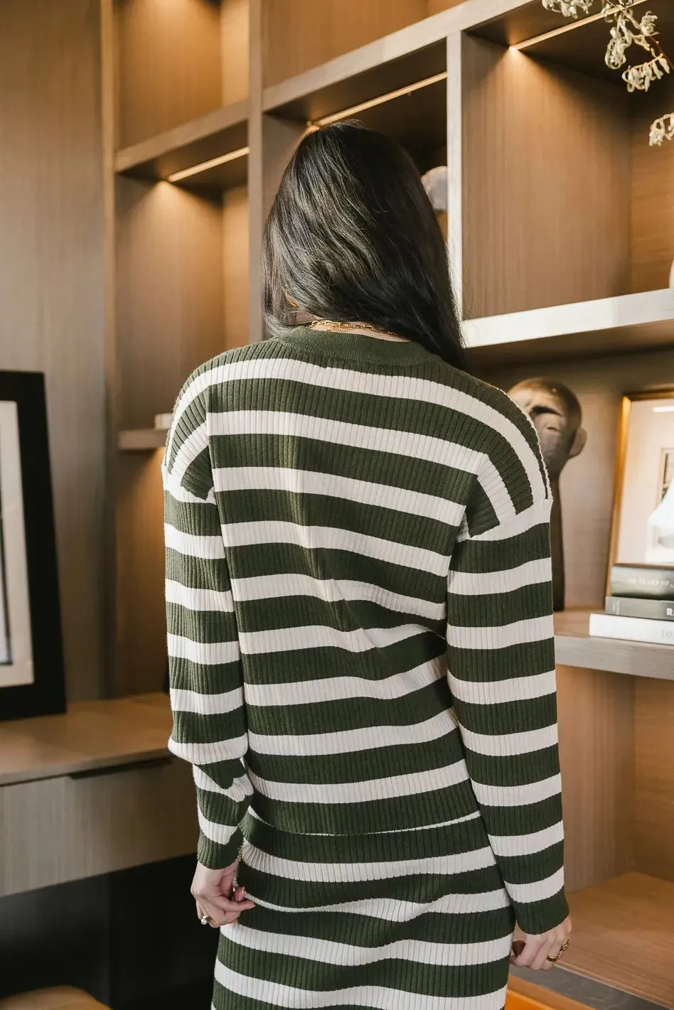 Alani Striped Sweater in Green - FINAL SALE sold by bohme product image thumbnail 4