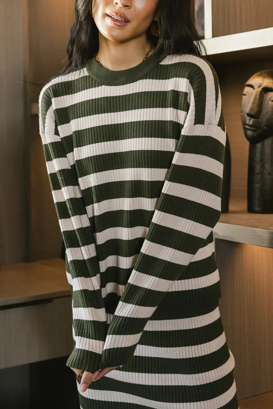 Alani Striped Sweater in Green - FINAL SALE sold by bohme product image thumbnail 3