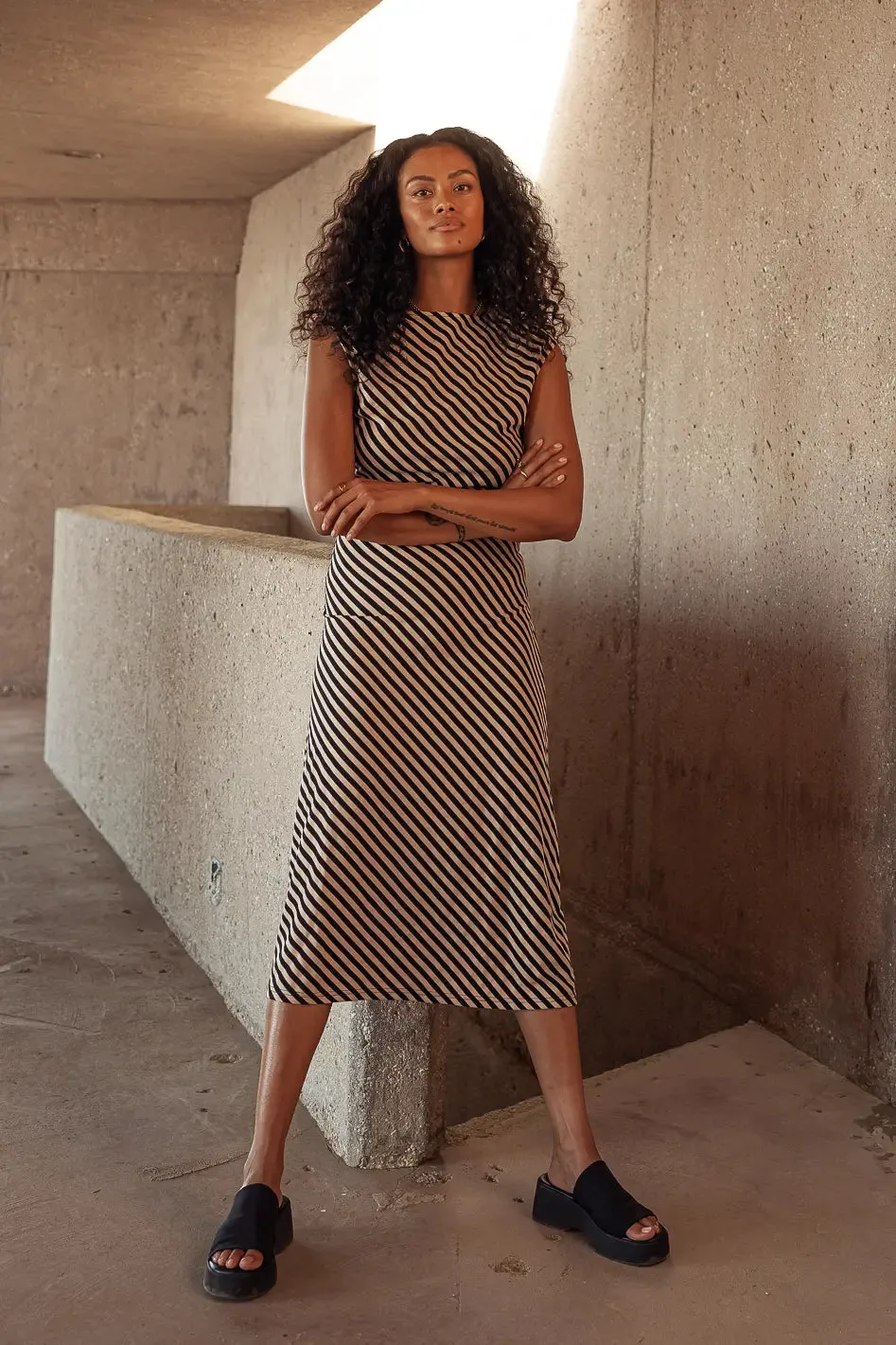 Saylor Striped Dress - FINAL SALE sold by bohme product image thumbnail 4