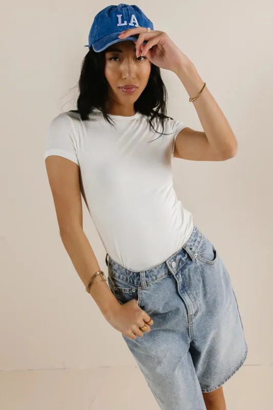 Winslow Bodysuit in White - FINAL SALE sold by bohme