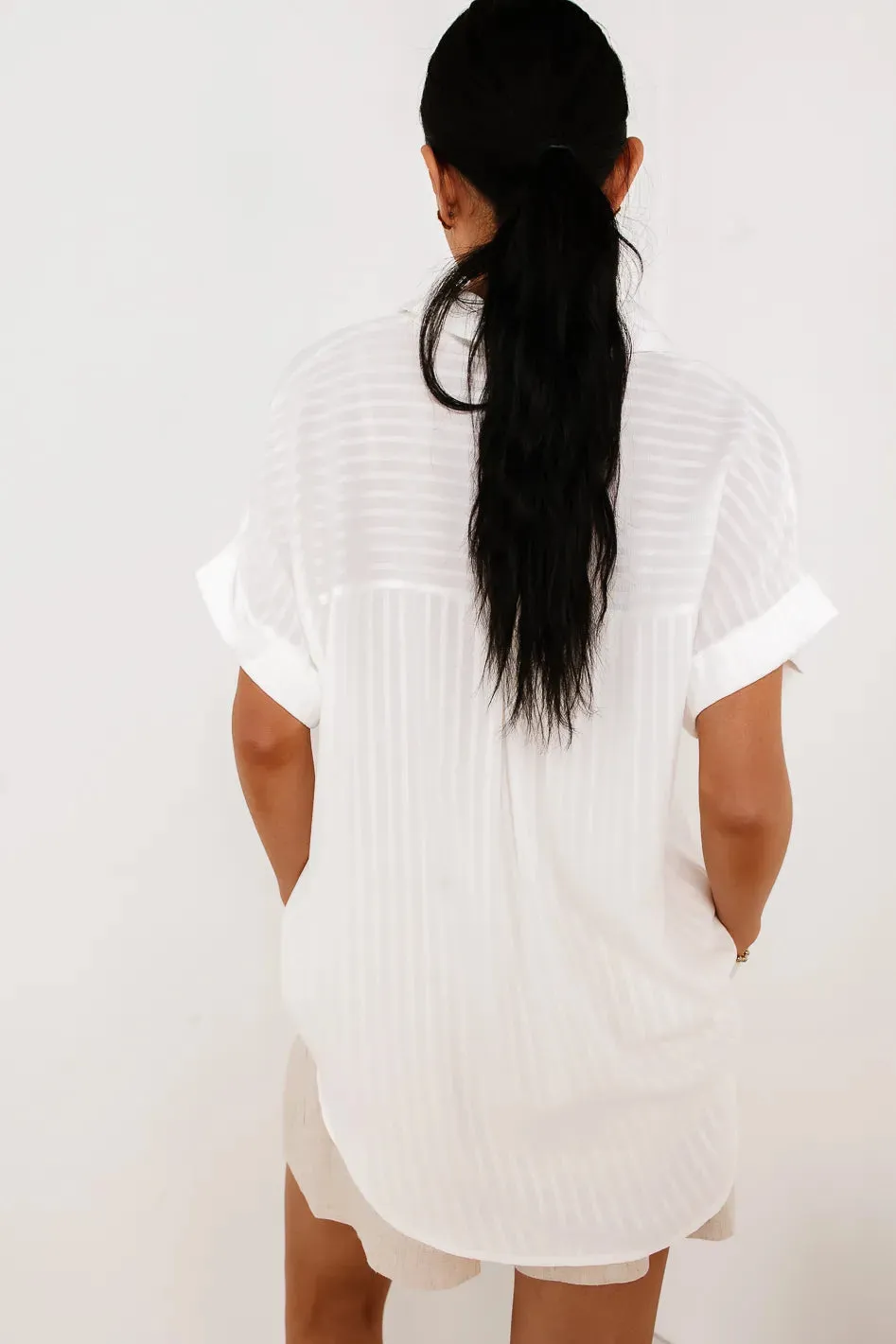 Luella Top in White - FINAL SALE sold by bohme product image thumbnail 4