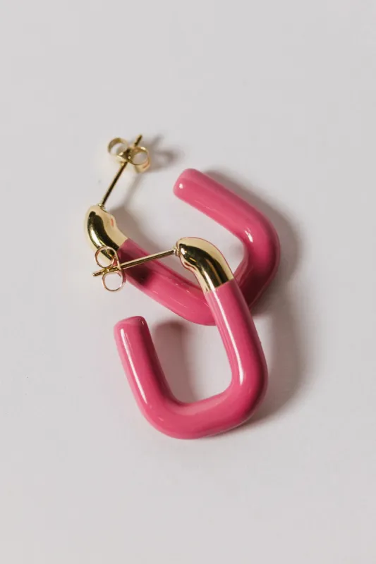 Norah Earrings in Pink - FINAL SALE sold by bohme