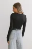 Bianca Ruched Top in Navy sold by bohme