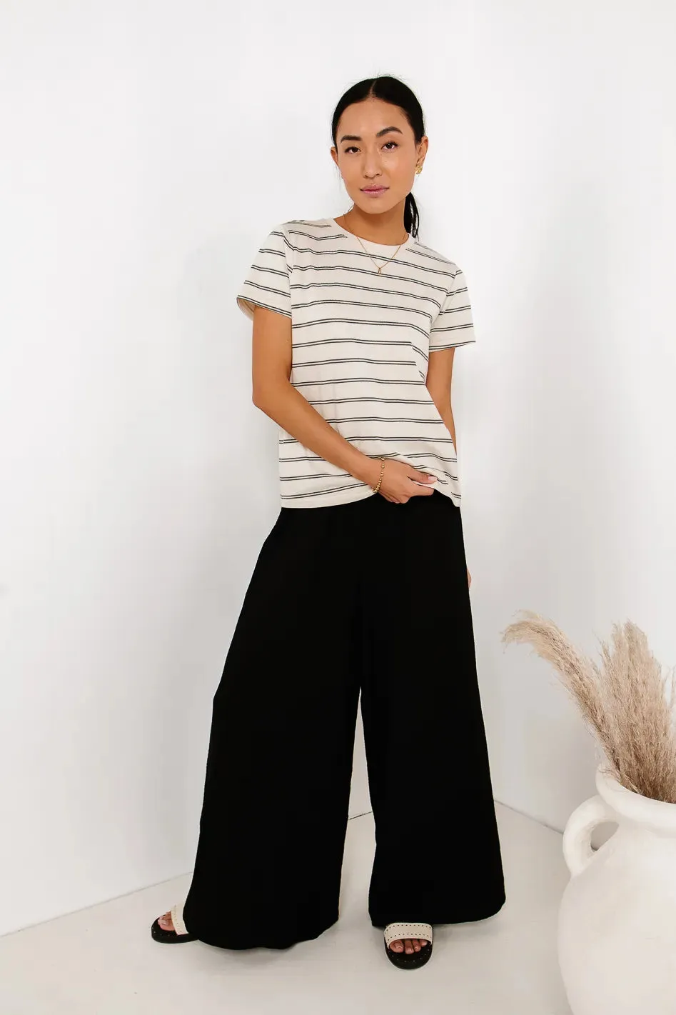 Brandi Wide Leg Pants in Black sold by bohme product image thumbnail 2