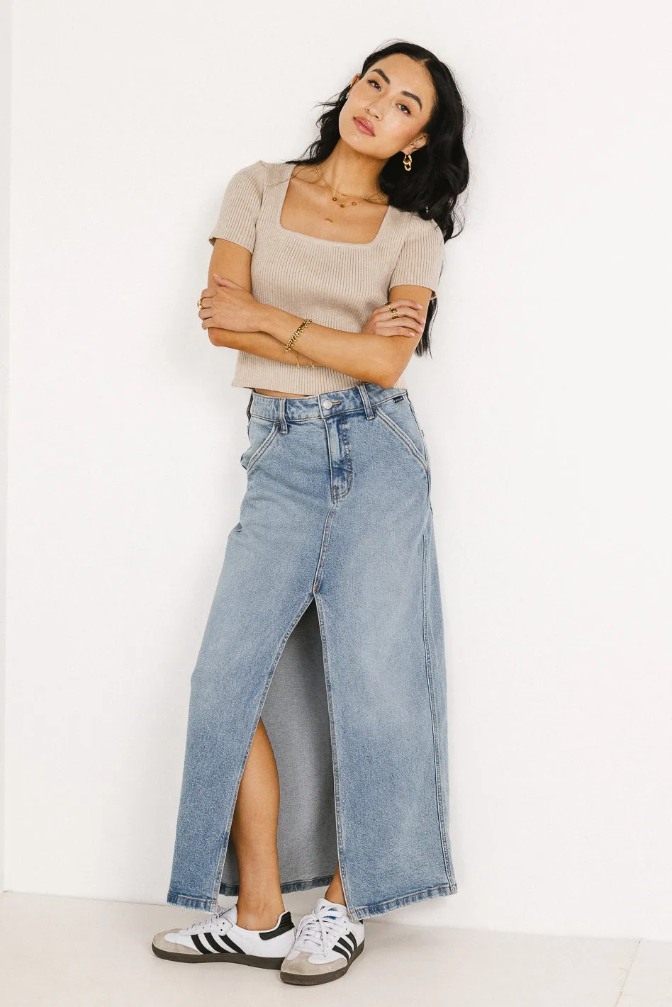 Capone Denim Maxi Skirt - FINAL SALE sold by bohme
