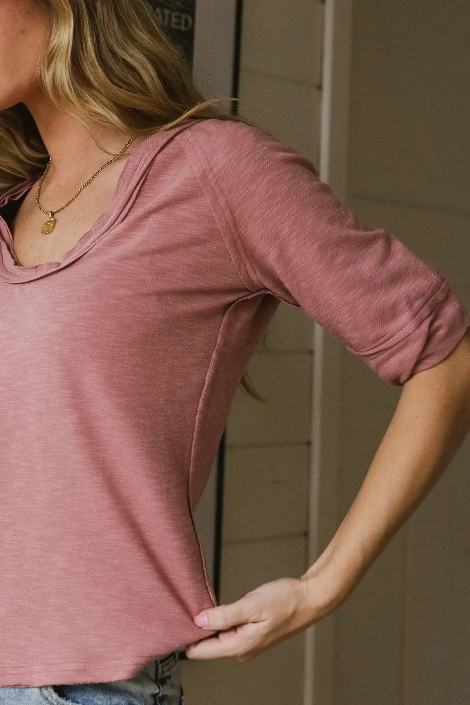 Lena T-Shirt in Rose - FINAL SALE sold by bohme product image thumbnail 2