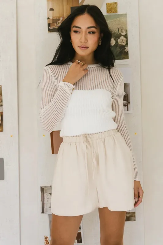 Emy Ribbed Top in White - FINAL SALE sold by bohme